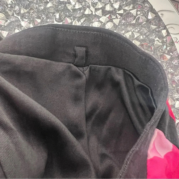 Sabo skirt romper with pink roses black shorts zipper on the back stunning y2k - Picture 7 of 9